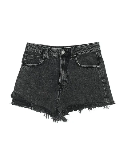 Pre-owned Zara Denim Shorts In Black