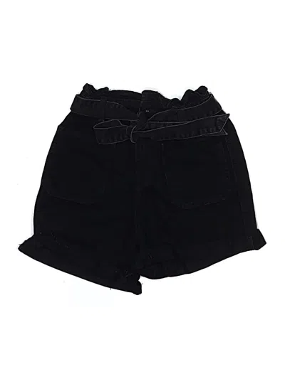 Pre-owned Zara Denim Shorts In Black