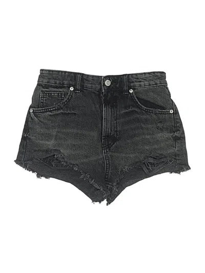 Pre-owned Zara Denim Shorts In Black