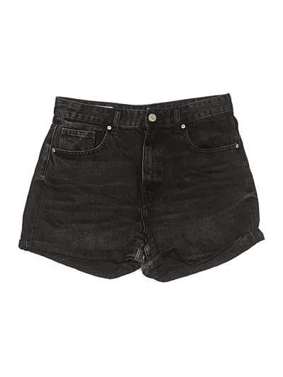Pre-owned Zara Denim Shorts In Black