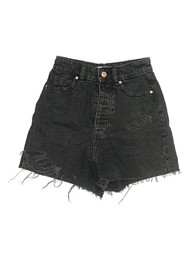 Zara Denim Shorts In Black