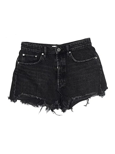 Pre-owned Zara Denim Shorts In Black