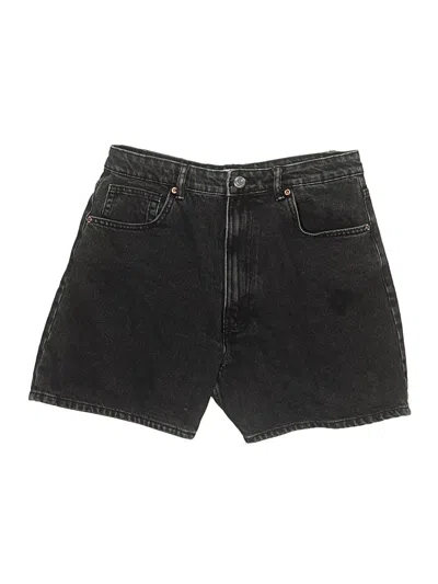 Pre-owned Zara Denim Shorts In Black