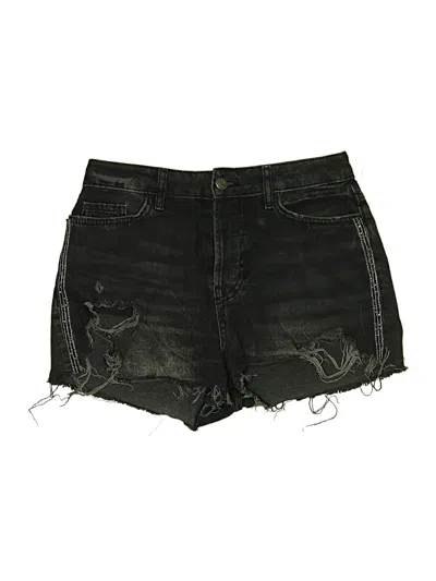 Pre-owned Zara Denim Shorts In Black