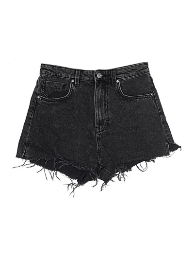 Pre-owned Zara Denim Shorts In Black
