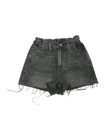 Pre-owned Zara Denim Shorts In Black