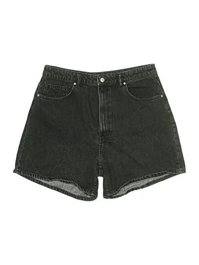 Pre-owned Zara Denim Shorts In Black