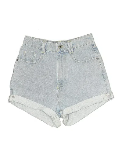 Pre-owned Zara Denim Shorts In Blue