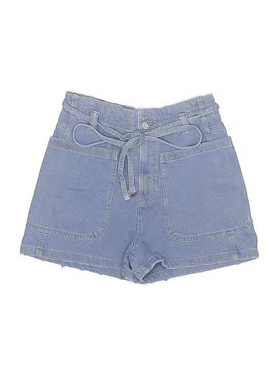 Pre-owned Zara Denim Shorts In Blue