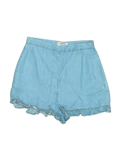 Pre-owned Zara Denim Shorts In Blue