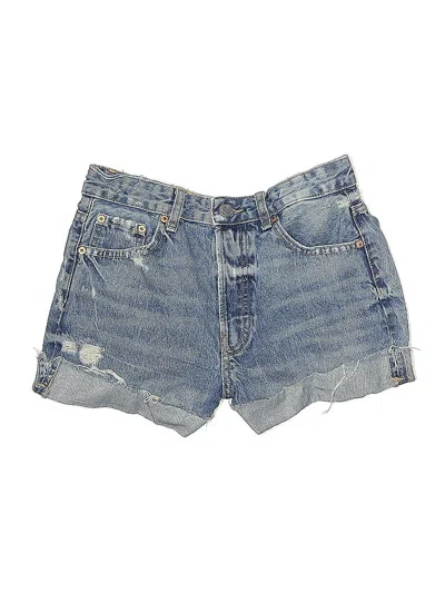 Pre-owned Zara Denim Shorts In Blue