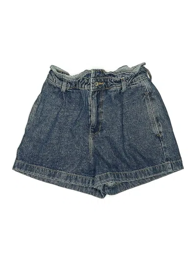 Pre-owned Zara Denim Shorts In Blue