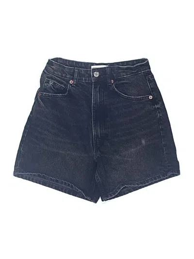 Pre-owned Zara Denim Shorts In Blue