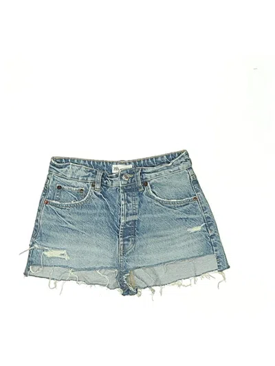 Pre-owned Zara Denim Shorts In Blue