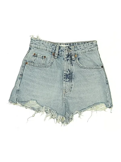 Pre-owned Zara Denim Shorts In Blue