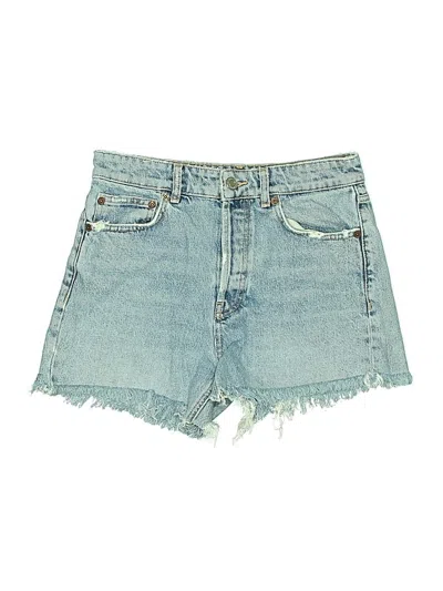 Pre-owned Zara Denim Shorts In Blue