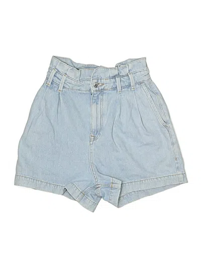 Pre-owned Zara Denim Shorts In Blue