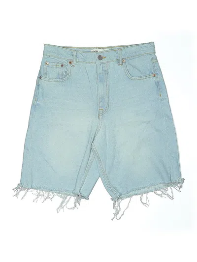 Pre-owned Zara Denim Shorts In Blue