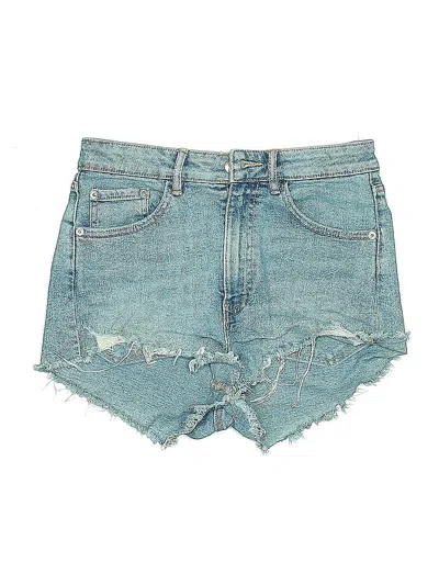 Pre-owned Zara Denim Shorts In Blue