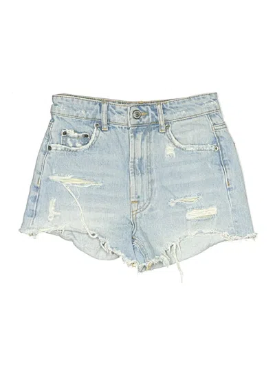 Pre-owned Zara Denim Shorts In Blue
