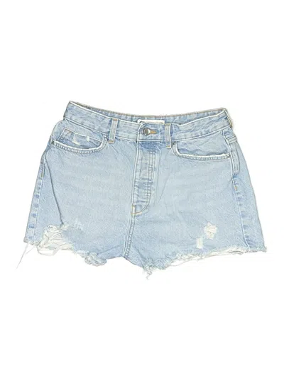 Pre-owned Zara Denim Shorts In Blue
