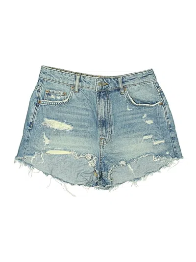 Pre-owned Zara Denim Shorts In Blue