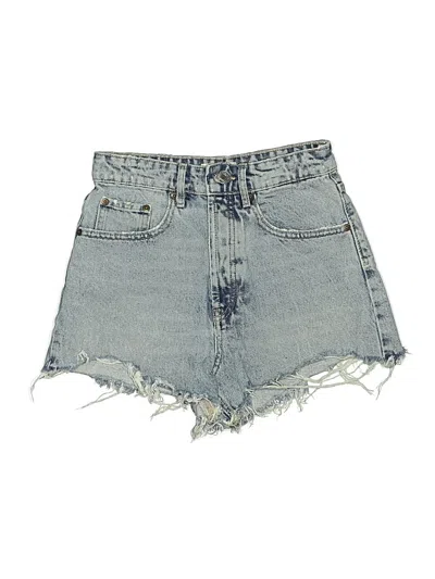 Pre-owned Zara Denim Shorts In Blue