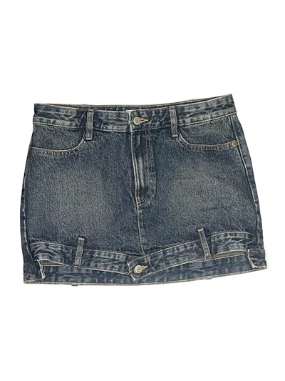 Pre-owned Zara Denim Shorts In Blue
