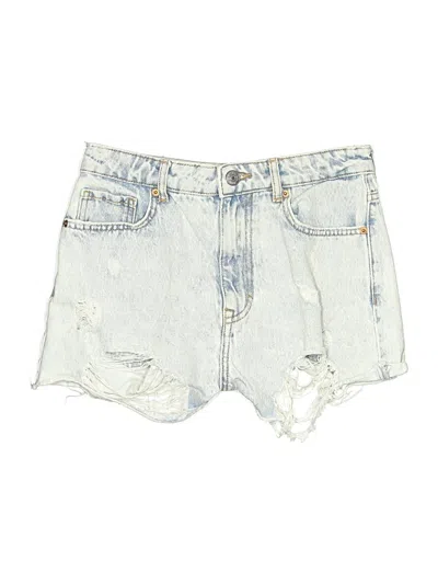 Pre-owned Zara Denim Shorts In Blue