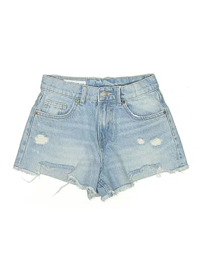 Pre-owned Zara Denim Shorts In Blue