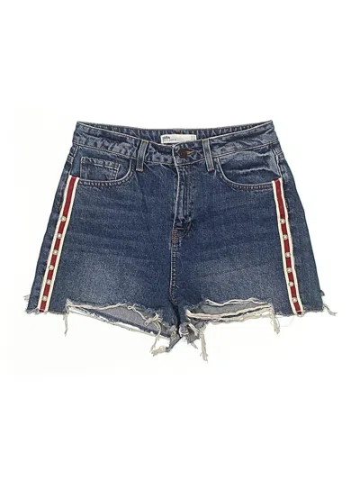 Pre-owned Zara Denim Shorts In Blue