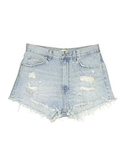 Pre-owned Zara Denim Shorts In Blue