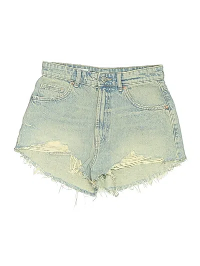 Pre-owned Zara Denim Shorts In Blue