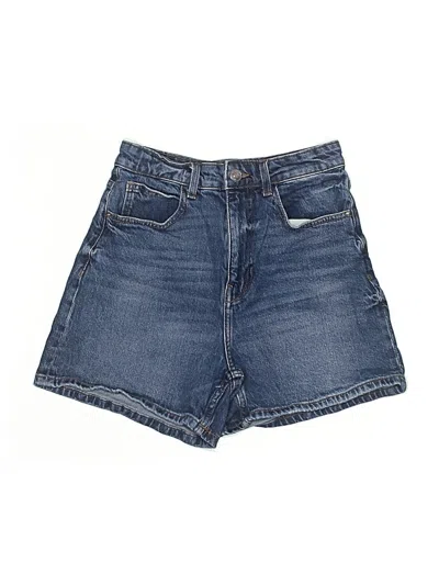 Pre-owned Zara Denim Shorts In Blue