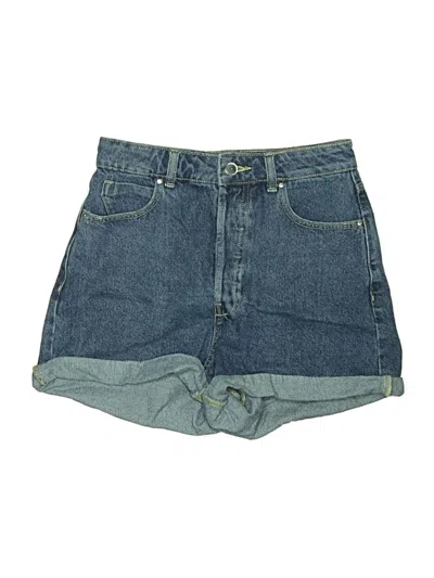 Pre-owned Zara Denim Shorts In Blue