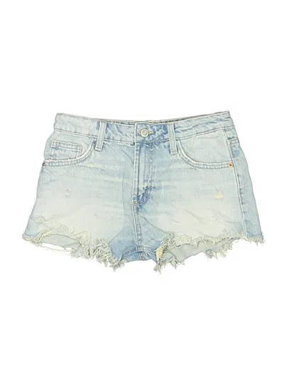 Pre-owned Zara Denim Shorts In Blue