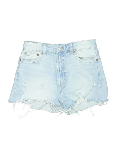 Pre-owned Zara Denim Shorts In Blue