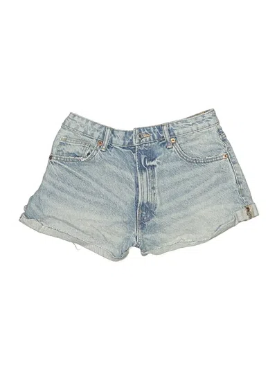 Pre-owned Zara Denim Shorts In Blue