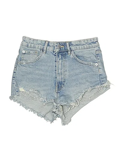 Pre-owned Zara Denim Shorts In Blue