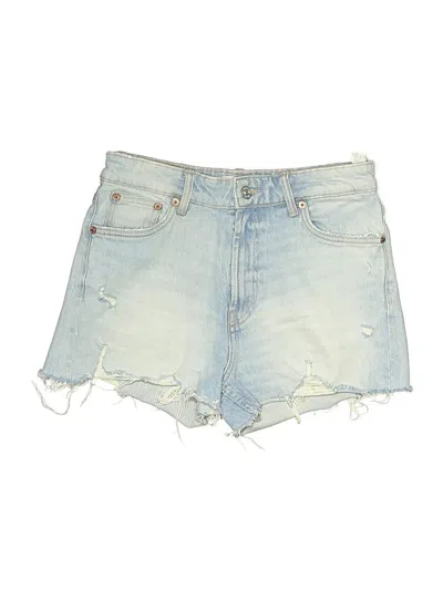 Pre-owned Zara Denim Shorts In Blue