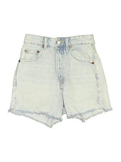 Pre-owned Zara Denim Shorts In Blue