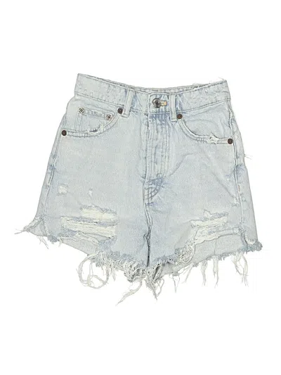 Pre-owned Zara Denim Shorts In Blue