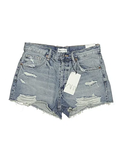 Zara Denim Shorts In Blue