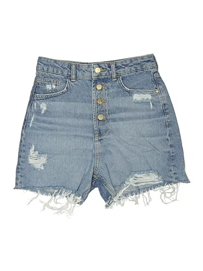 Pre-owned Zara Denim Shorts In Blue