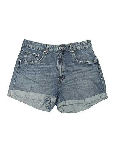 Pre-owned Zara Denim Shorts In Blue
