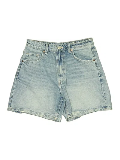 Pre-owned Zara Denim Shorts In Blue