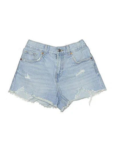 Pre-owned Zara Denim Shorts In Blue