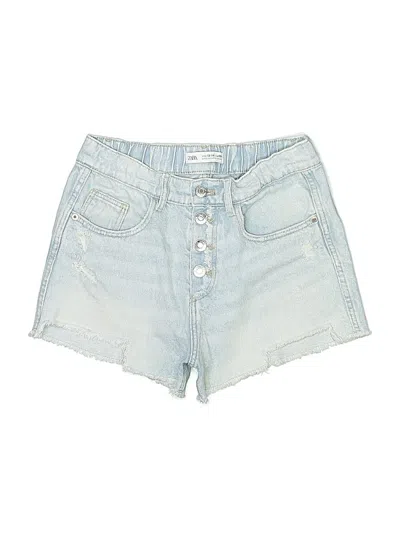 Pre-owned Zara Kids' Denim Shorts In Blue
