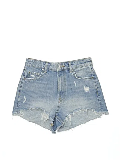 Pre-owned Zara Denim Shorts In Blue