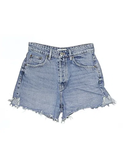 Pre-owned Zara Denim Shorts In Blue